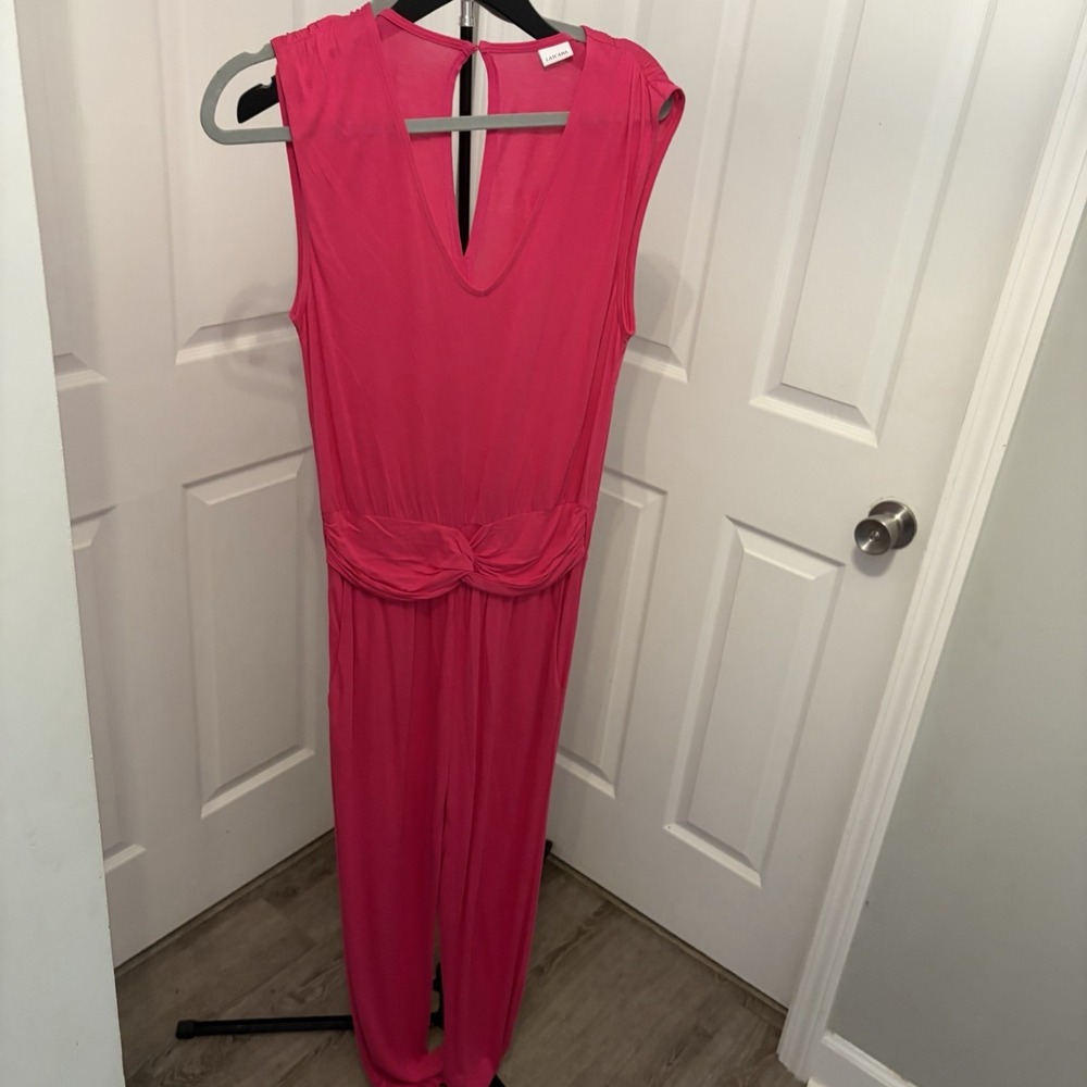 LASCANA Fuchsia Twist Knot jumpsuit 6‎ Wide elastic waistband Chic Comfort Party